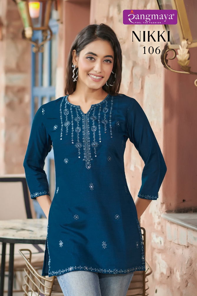 Nikki By Rangmaya Tunic Style Ladies Top Wholesale Price In Surat